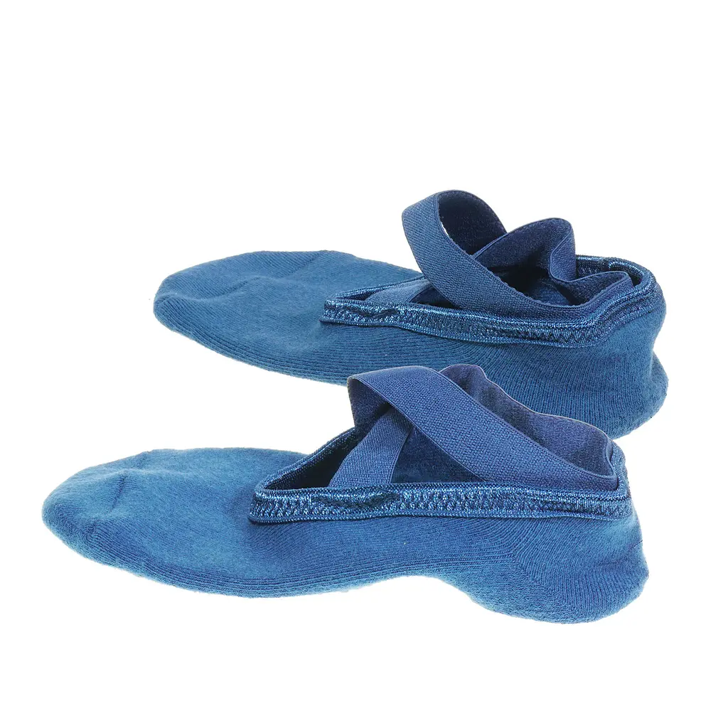 Шкарпетки жіночі Yoga Socks для занять йогою, протиковзкі, сині - фото 4