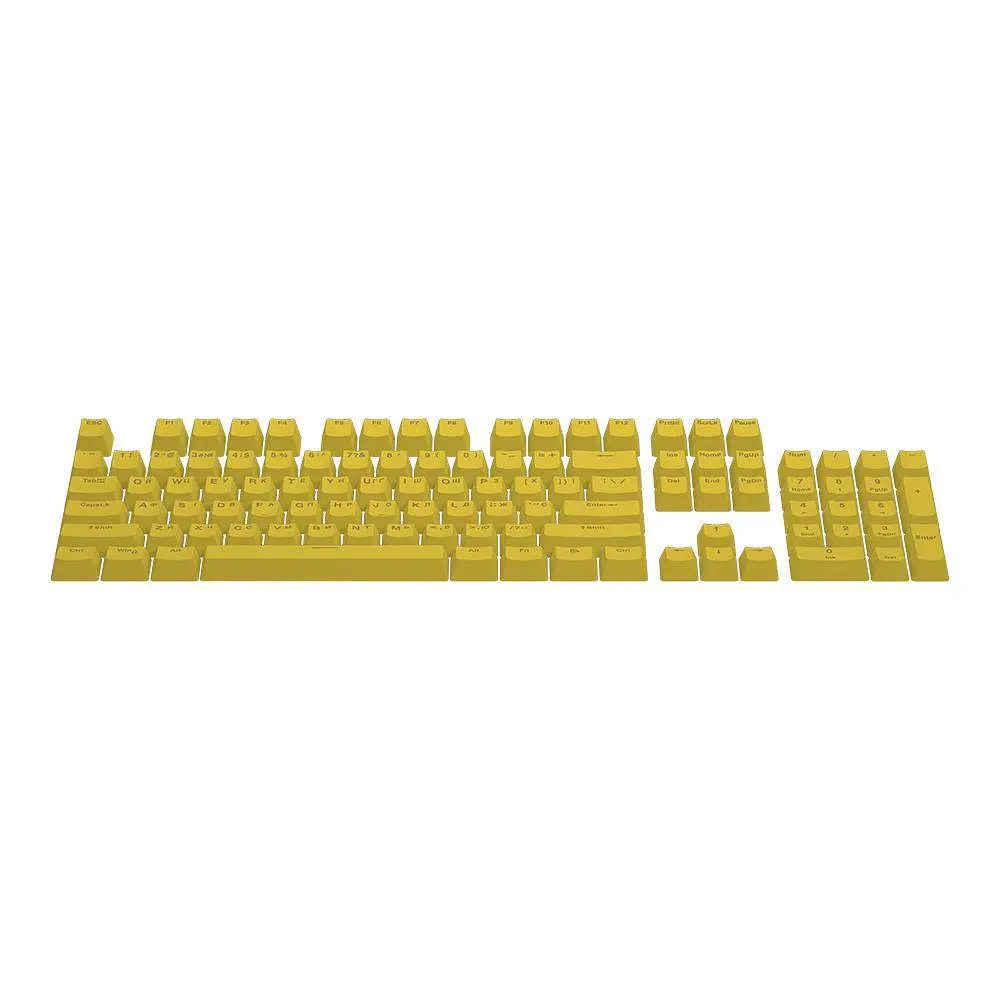 Набор клавиш HATOR First Ukrainian PBT Keycaps Yellow (HTS-139) - фото 2