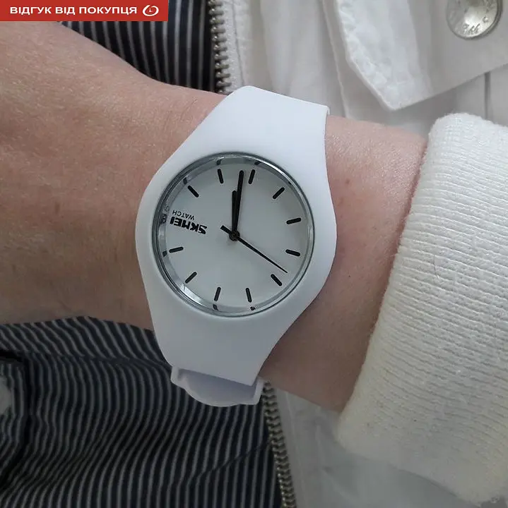 Годинник Skmei Rubber White II 9068C - фото 10