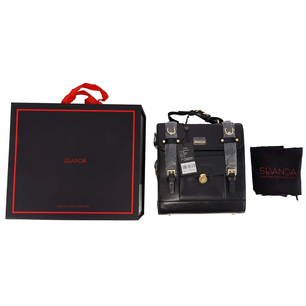 Сумка-трансформер для зберігання секс-іграшок LOCKINK Detachable JK Bag, чорна, ПВХ - фото 4