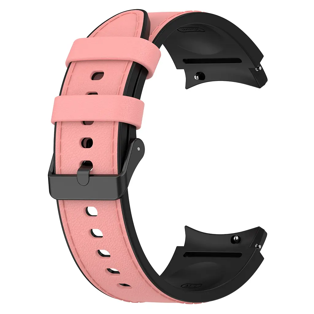 Ремінець шкіра-силікон BeWatch Samsung Galaxy Watch 4/5/6 20 мм Рожевий (1gw0103) - фото 3