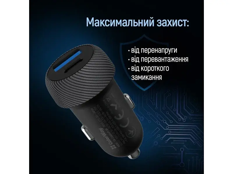Автомобільний зарядний пристрій ColorWay 35 W Black (CW-CHA064PD-BK) - фото 9