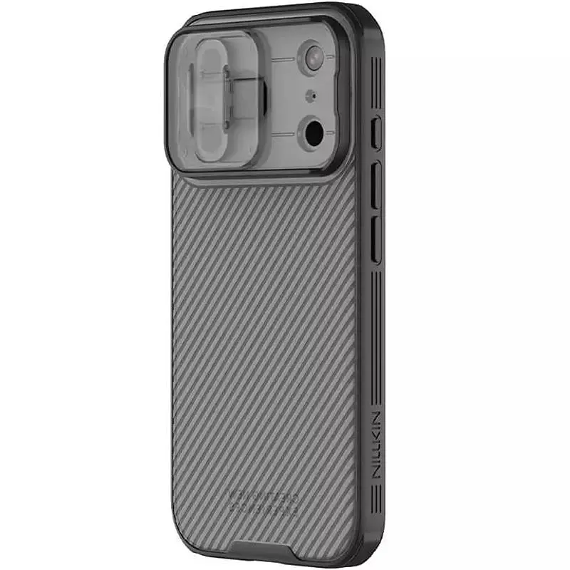 Карбонова накладка Nillkin CamShield Pro для Apple iPhone 17 Pro Max 6.9" Transparent black - фото 3