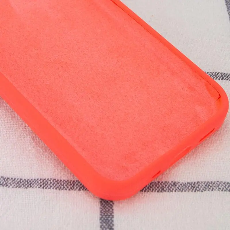 Чохол Epik Silicone Case Full Protective AA NO LOGO для Apple iPhone 14 6.1" Кавуновий/Watermelon red - фото 3