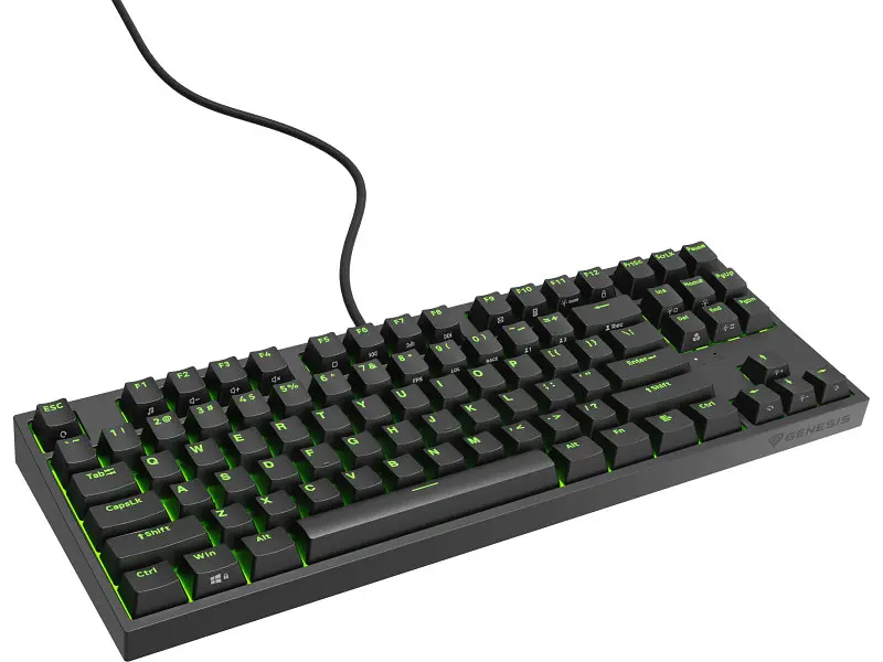 Клавіатура Genesis Thor 404 TKL Gateron Yellow Pro Switch Black (NKG-2069) - фото 3