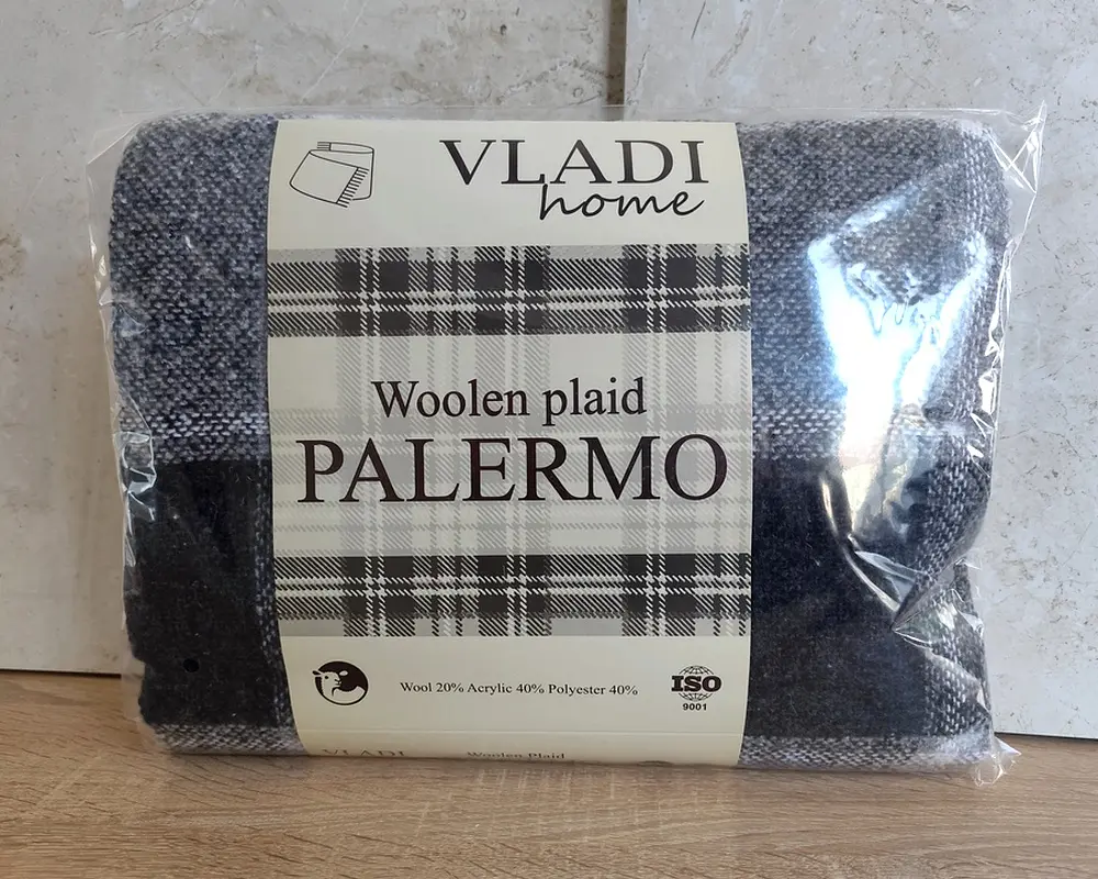 Плед Vladi Palermo Sofa біло-сіро-антрацитовий 170х210 - фото 10
