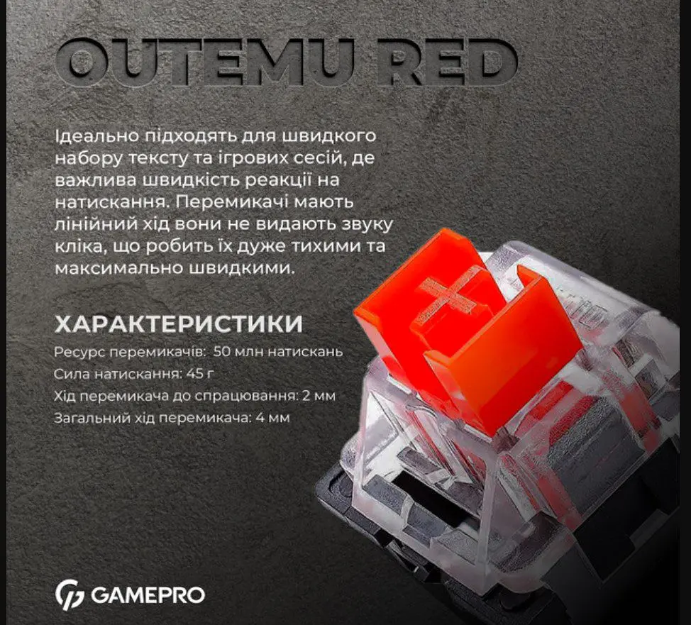 Клавіатура ігрова механічна GamePro MK-160 Red Swich Hot-Swap RGB White-Black - фото 10