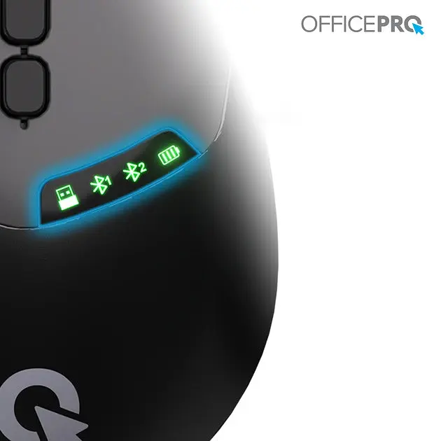 Bluetooth миша OfficePro M520B Wireless/Bluetooth Silent Click Black (M520B) UA - фото 7