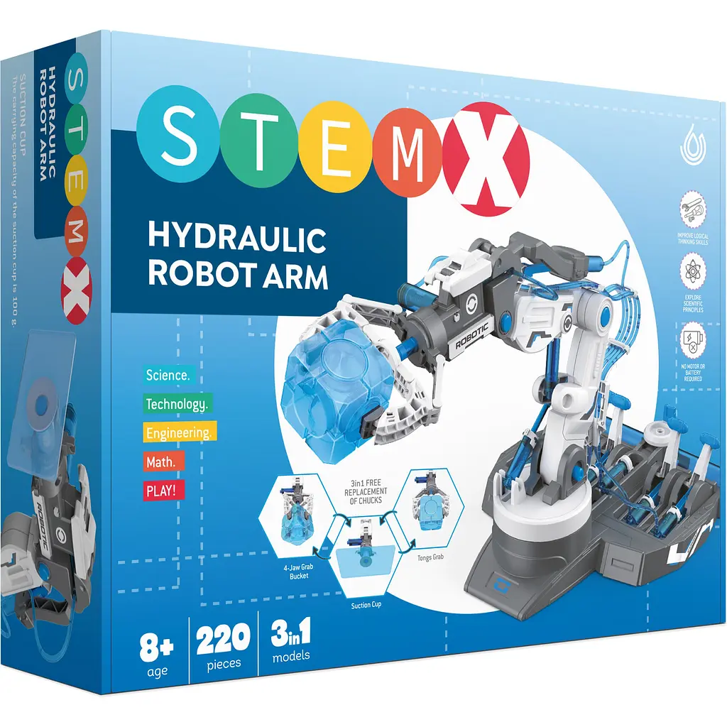 Конструктор Stem гидравлическая рука работа 220 деталей (YYB0101) - фото 2