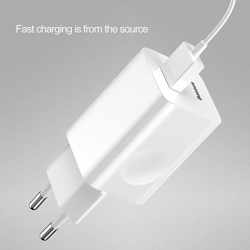 Зарядний пристрій адаптер Baseus quick charge мережевий блок живлення (CCALL-BX02) - фото 7