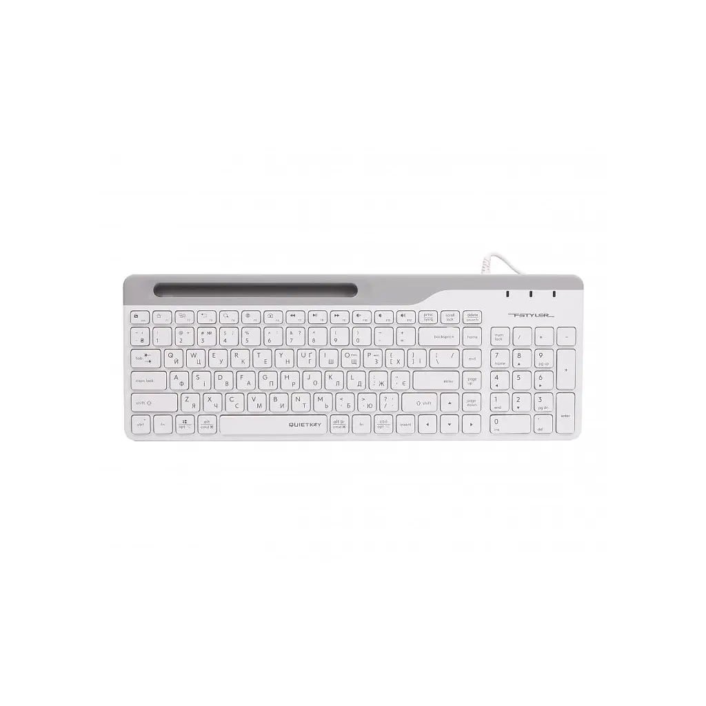 Клавіатура A4Tech FK25 USB White (4711421959896)