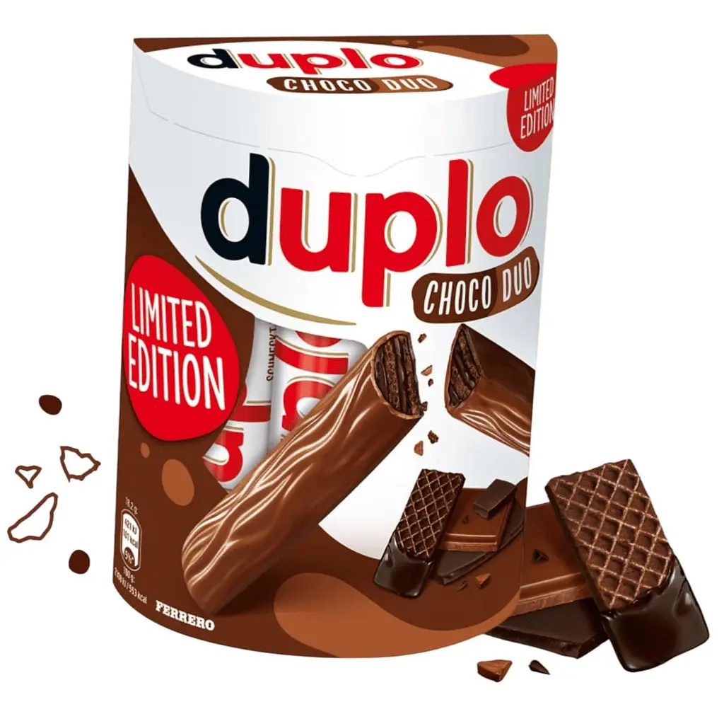 Шоколадні батончики Ferrero Duplo Choco Duo 10 шт, 182 г - фото 2