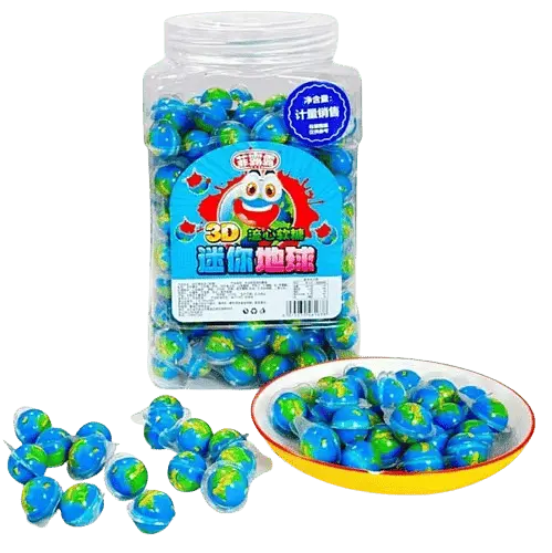 Жувальні цукерки Halloween 3D Earth Gummy Candy with Jam 200шт