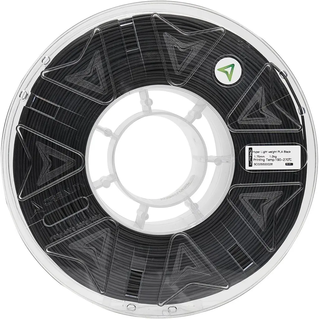 Филамент для 3D-принтеров Creality PLA Hyper Lightweight 1kg Black (3301010556) - фото 2