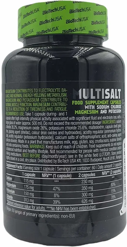 Мінеральний комплекс BiotechUSA MultiSalt 60 капсул - фото 3