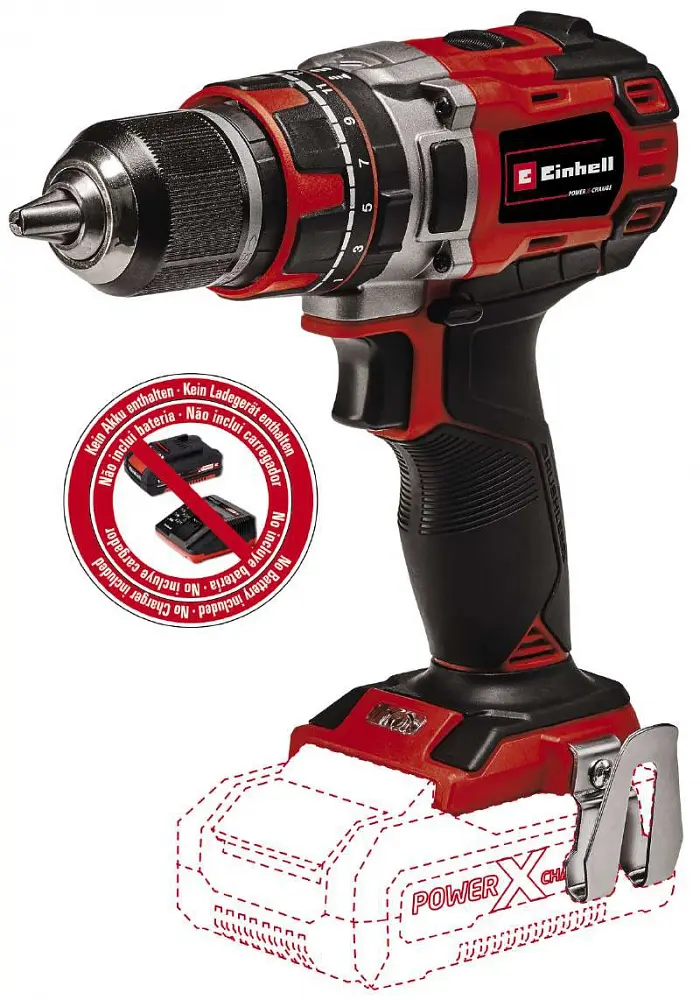Шуруповерт-дрель ударная аккумуляторная Professional TP-CD 18·50 Li-i BL-Solo PXC 18В Einhell teh0025205 - фото 4