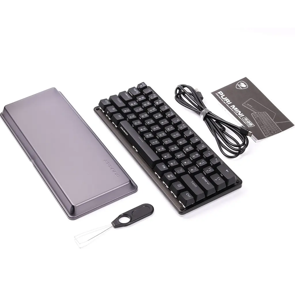 Клавіатура Cougar Puri Mini RGB USB Black (Puri Mini RGB) - фото 8