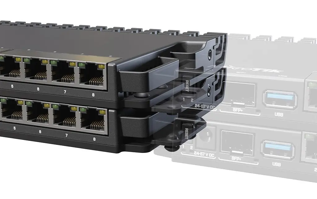 Кріплення для монтажу у стійку 19" MikroTik K-79 для RB5009UG+S+IN 1U - фото 3