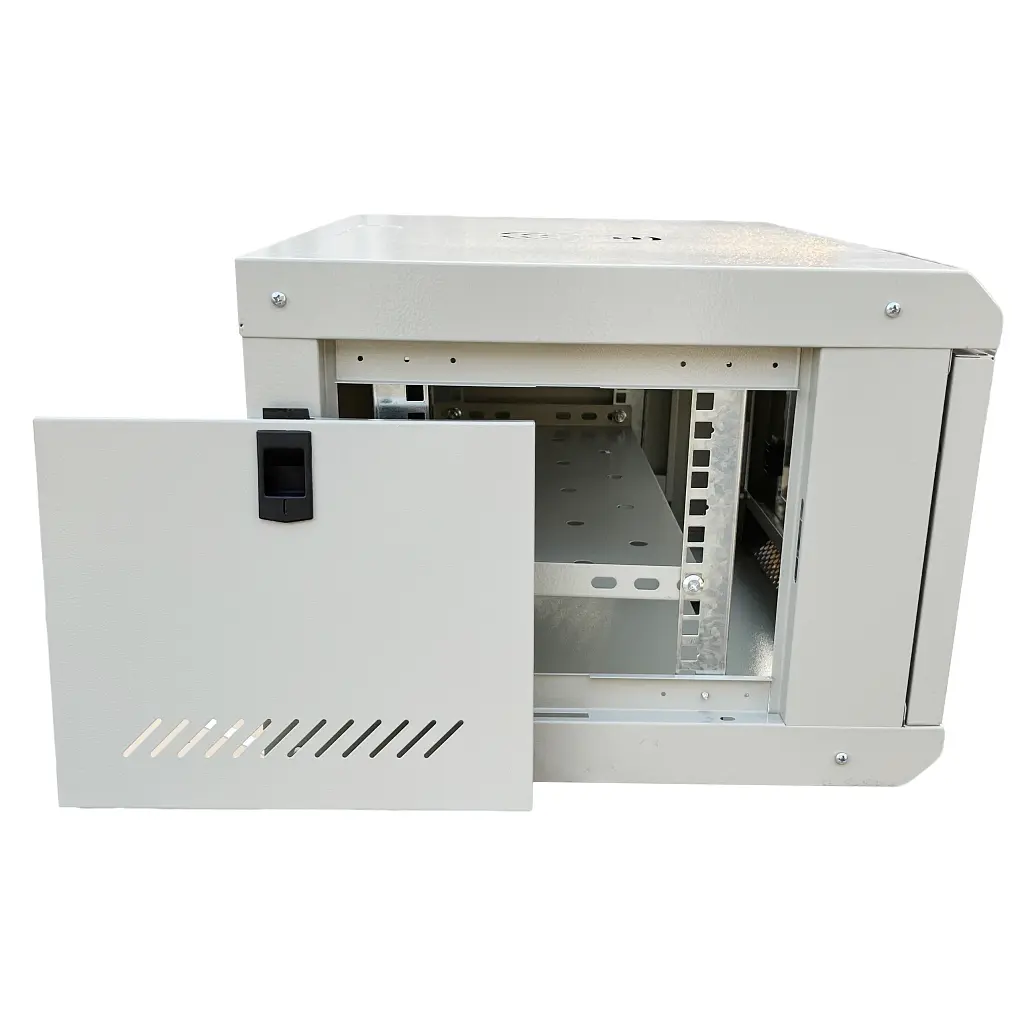 Шафа настінна GEAR 6U 19" 600x600x300 мм, + полиця 19", сіра (GWMSN-6U-600-600G) - фото 3