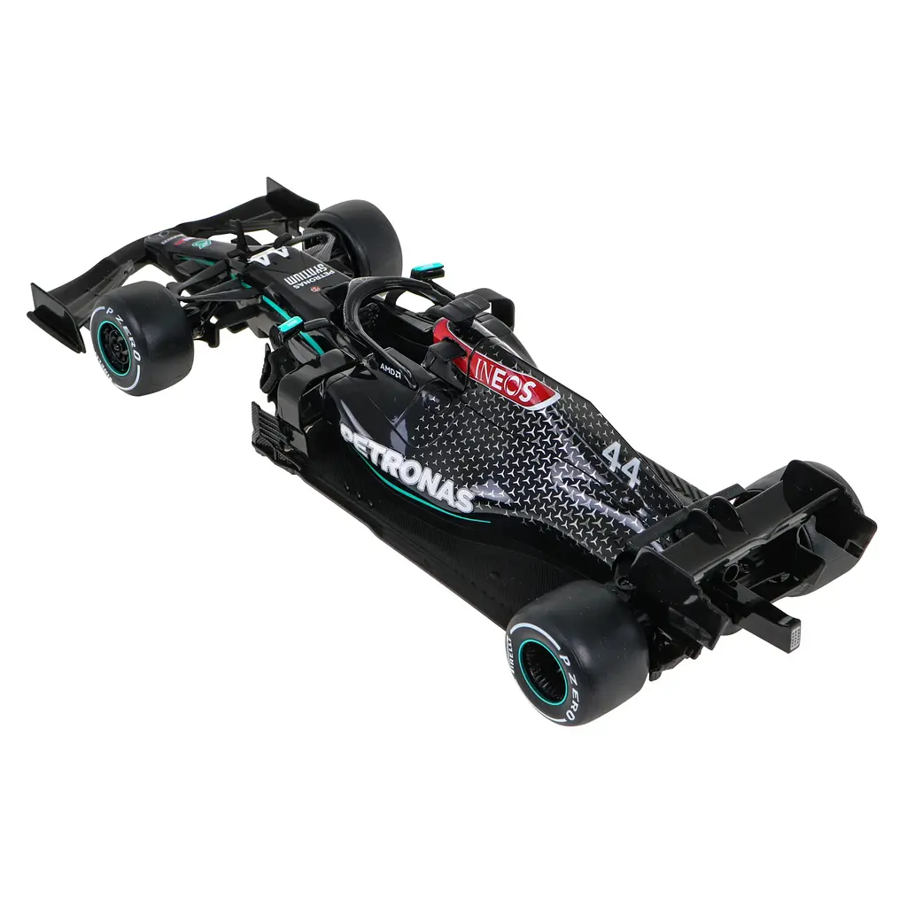 Машинка RASTAR Mercedes-AMG F1 W11 EQ Performance дистанционно управляемая 1:18 черная 98500 - фото 4