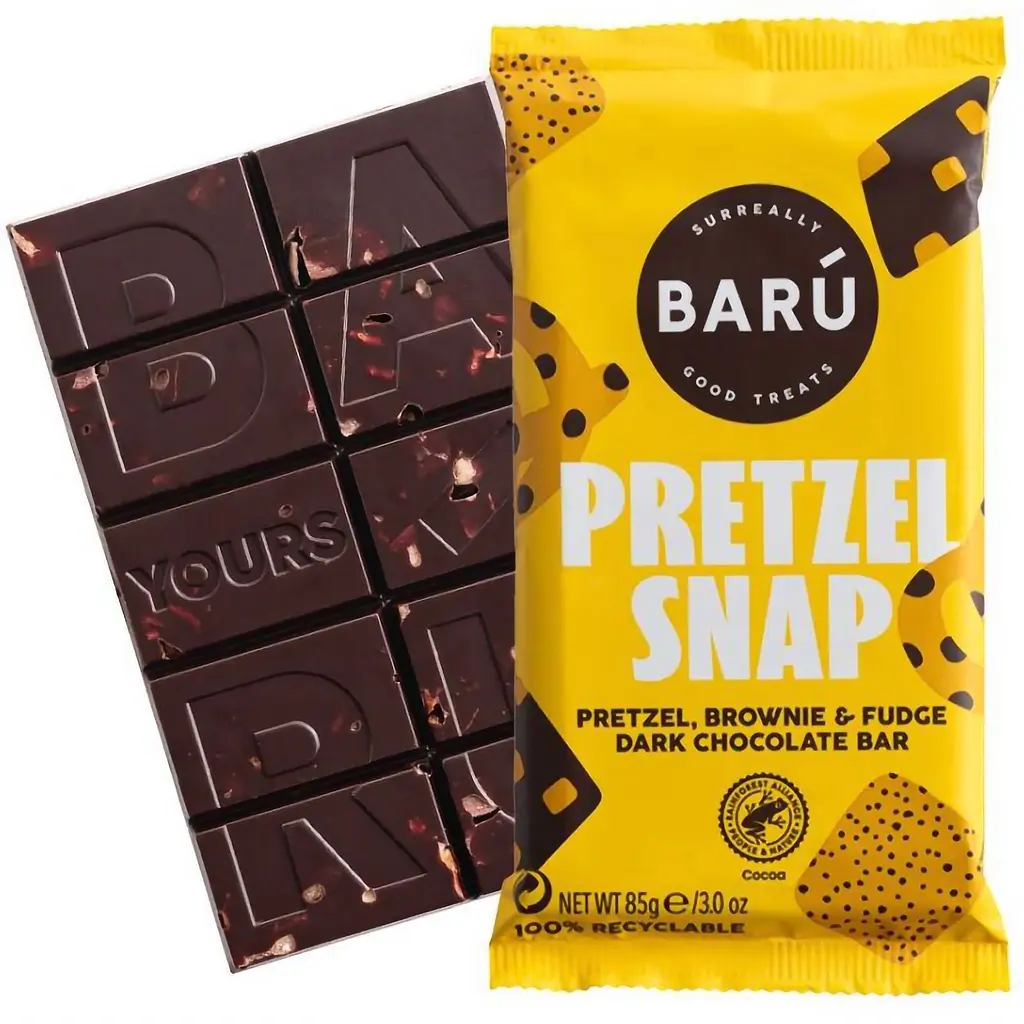 Темний шоколад Baru Брауні, помадка та крендель 85 г - фото 2