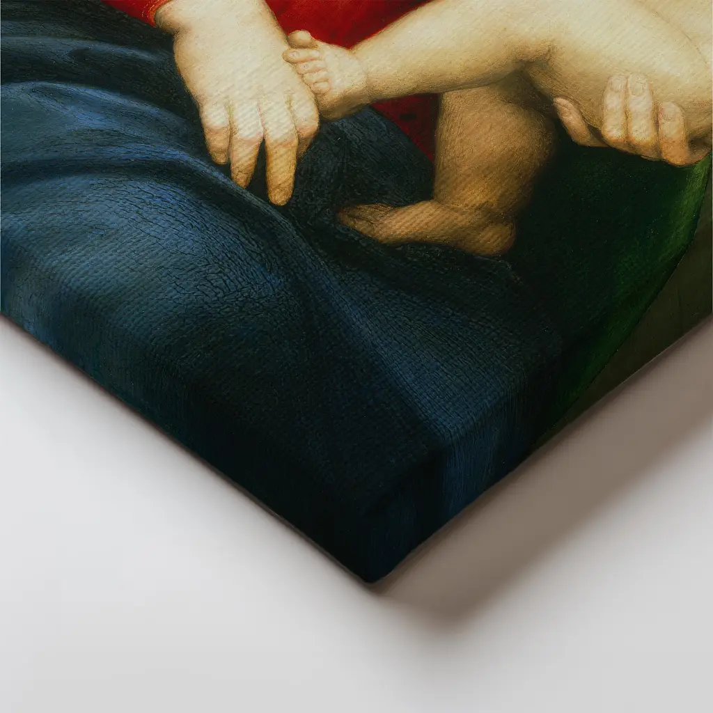 Інтер'єрна картина Мала Мадонна Каупера, Рафаель, Raphael Santi, Small Cowper Madonna, релігійний декор, 60×43 см (id6958) - фото 3