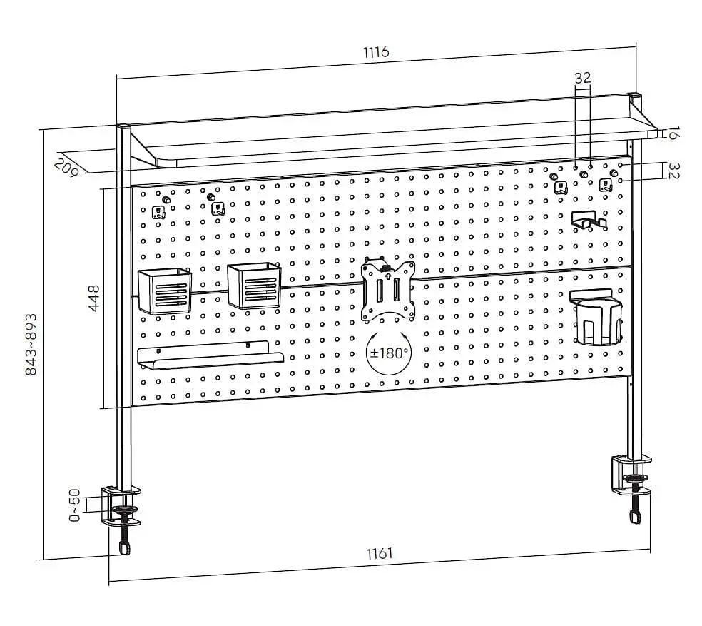Настільна полиця-органайзер OfficePro DS292B - фото 5