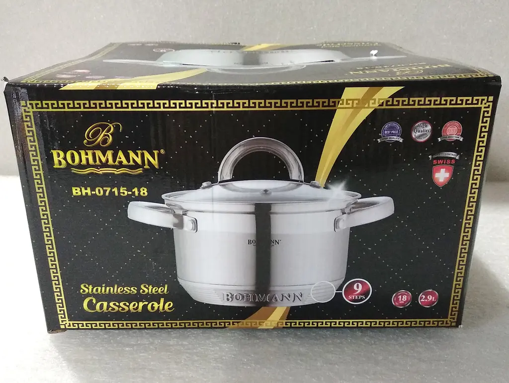 Каструля Bohmann BH 0715-18 см 2,9 л - фото 8