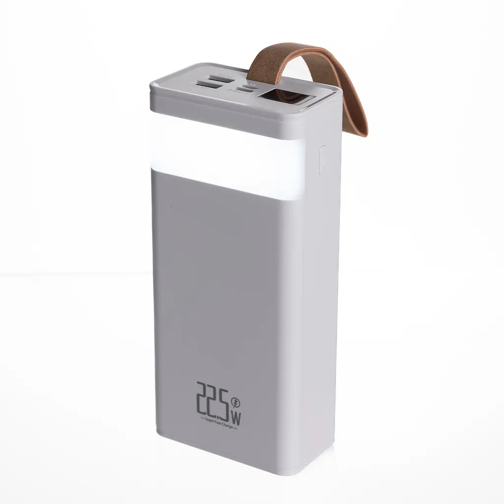 Повербанк 30000 mAh с быстрой зарядкой и фонариком 22.5 Вт powerbank зарядка для телефона гаджетов Белый ZoroxHP-N50 - фото 2