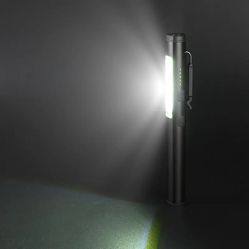 Ліхтарик світлодіодний алюмінієвий (COB+LED) з УФ, лазером та магнітом Pen Light PROTESTER PRO-FL0305S - фото 8