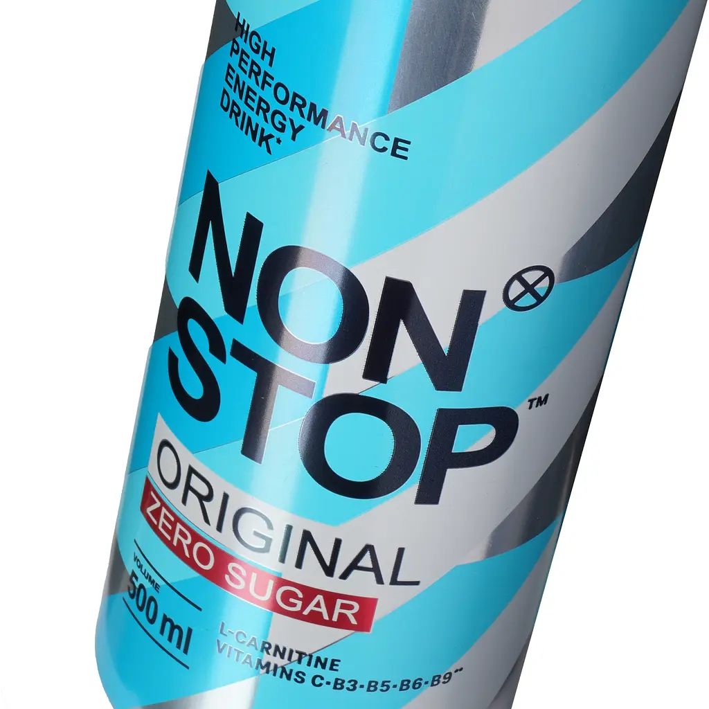 Напій енергетичний Non Stop Original без цукру безалкогольний сильногазований 0.5 л - фото 4