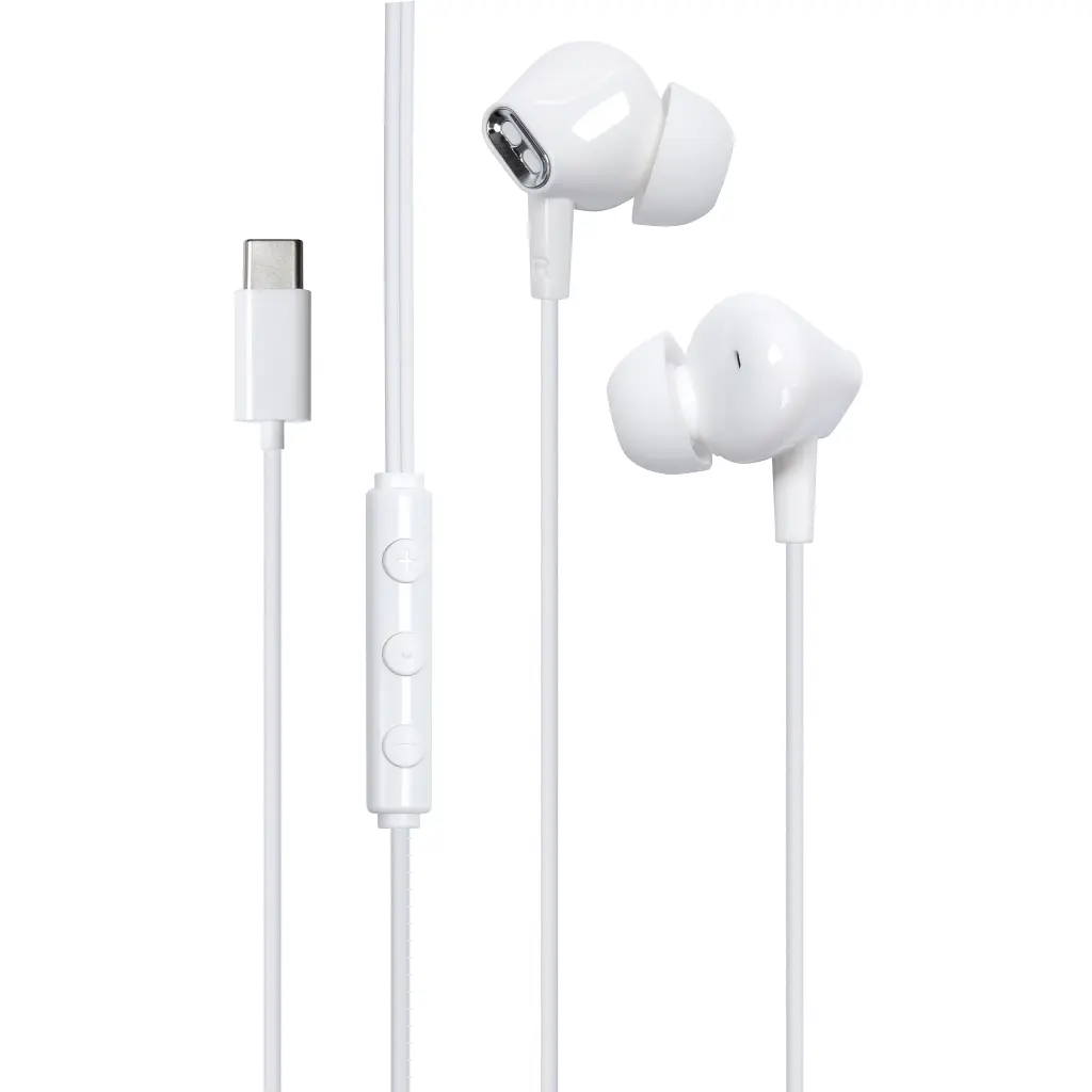 Навушники Vention Echo Lite USB-C In-Ear Wired White (GBBWAV)