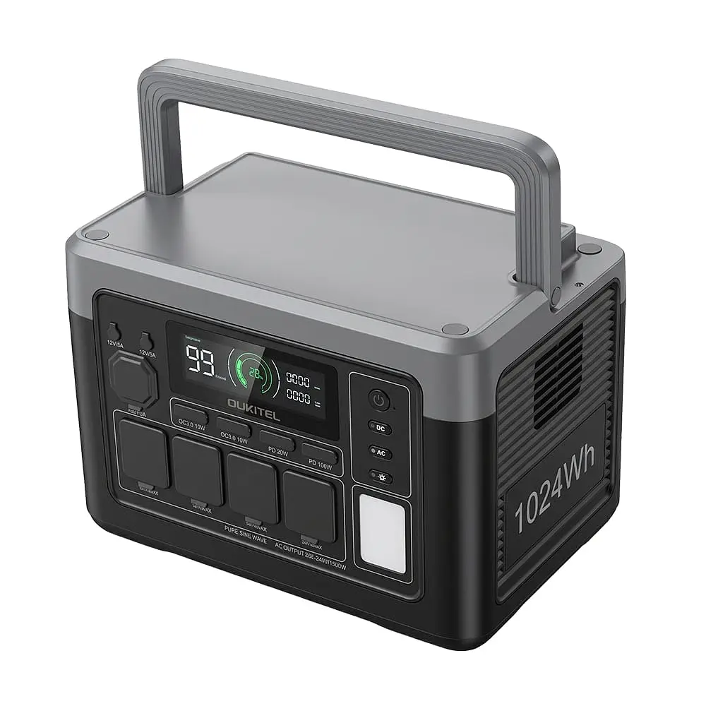 Портативна зарядна станція OUKITEL P1000E PLUS 1800W 1024Wh (42-00276) - фото 2