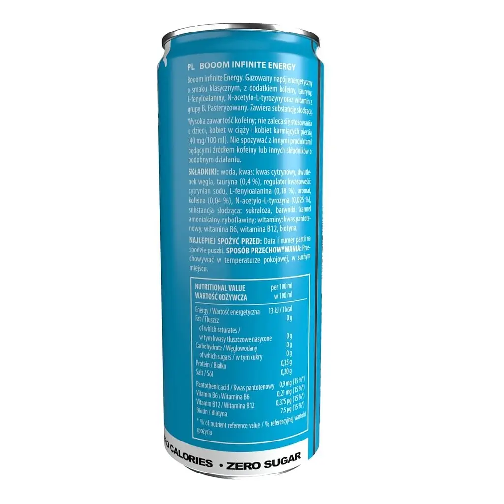 Передтренувальний комплекс Activlab Booom Infinite Energy Drink Zero Sugar 250 мл - фото 2