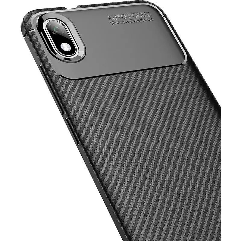Чохол-накладка Toto TPU Carbon Fiber 1.5 mm Case Xiaomi Redmi 7A Black - фото 4