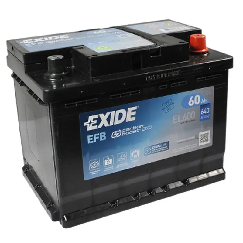 Акумулятор автомобільний EXIDE START-STOP EFB 60A (EL600) - фото 2