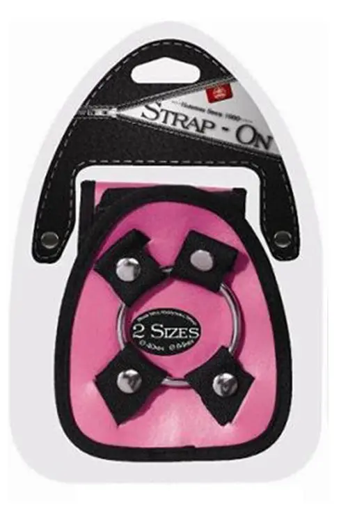 T111667 Трусики Harness з кільцями Strap On Harness Pink, Рожевий - фото 3