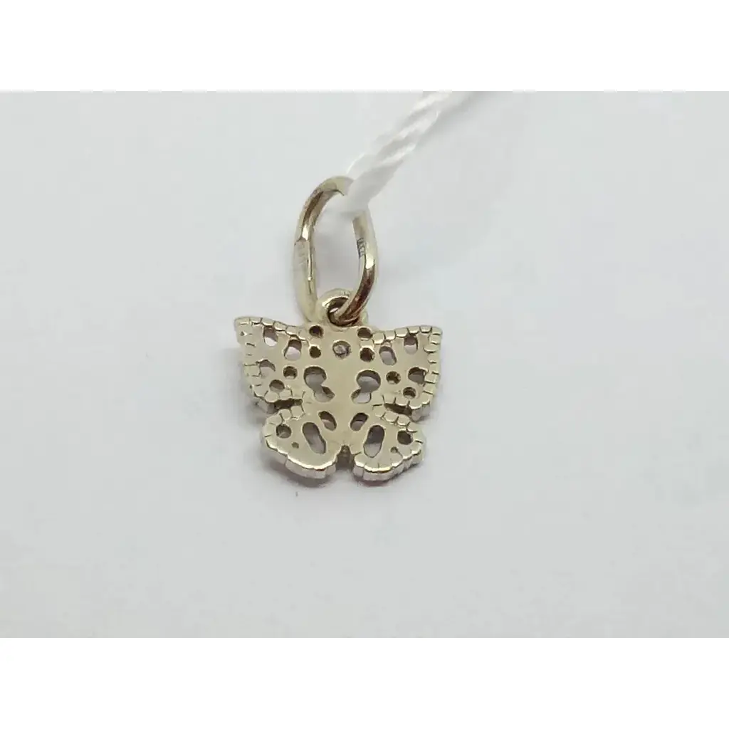 Золота підвіска Родинні коштовності Метелик з фіанітами. 140847 - фото 3