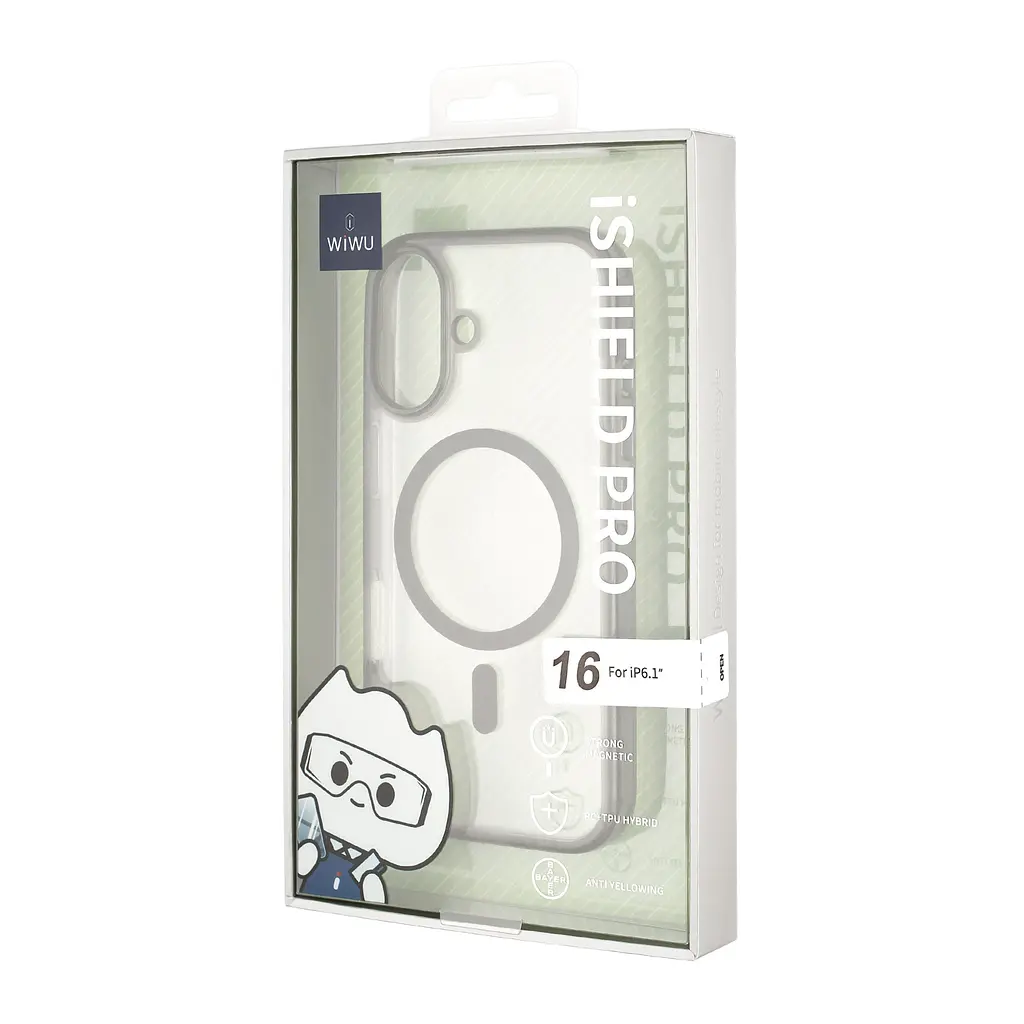 Чохол WIWU Magnetic Crystal with MagSafe iPhone 16 Black - фото 2