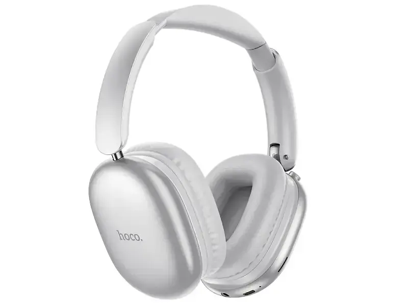 Навушники з мікрофоном Hoco W73 Graceful Silver (6942007674874)