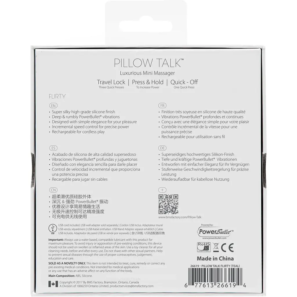 Роскошный вибратор Pillow Talk - Flirty Teal с кристаллом Сваровски - фото 9
