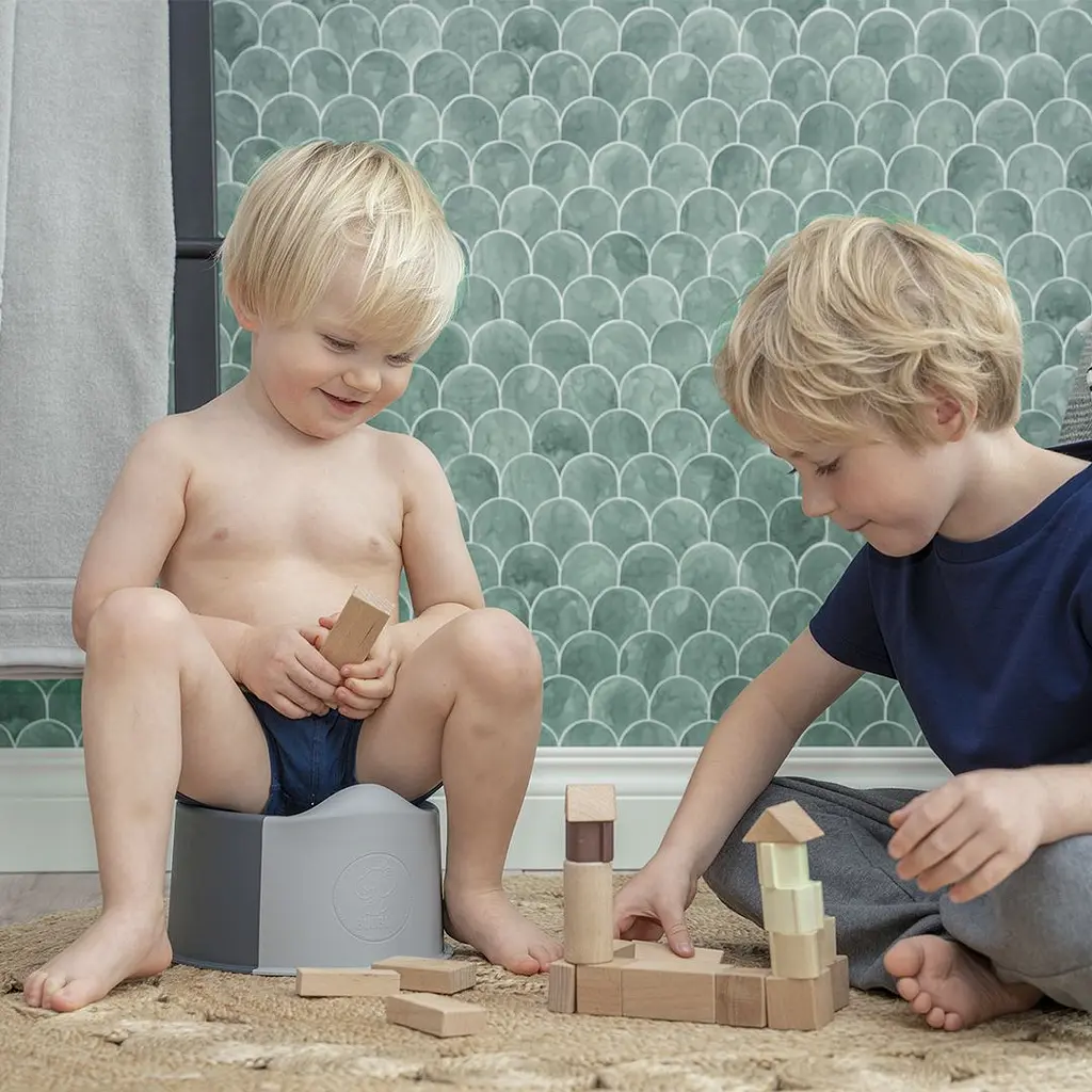 Дитячий горщик Buubla компактний блакитний-сірий (buublablue) - фото 6