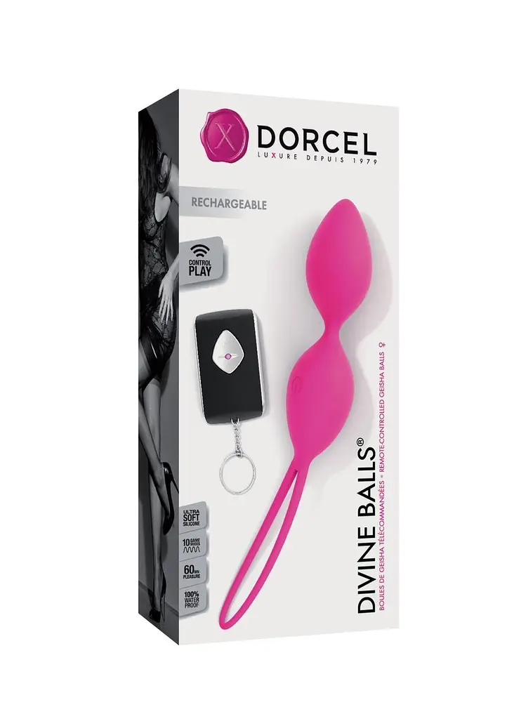 Вагінальні кульки Dorcel Divine Balls, діаметр 3,5 см, маса 91 г - фото 6