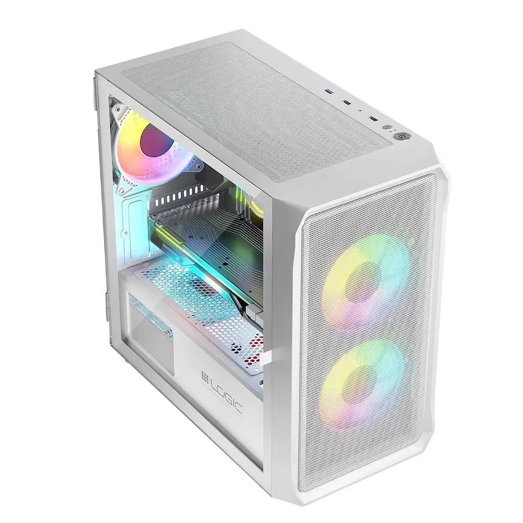 Корпус LogicConcept Portos ARGB Mini White без БЖ (AM-PORTOS-20-0000000-0002) - фото 4