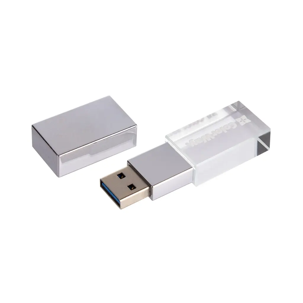 USB флеш накопичувач ColorWay 64GB ColorWay Crystal USB 3.0 (CW-USBCL64) - фото 3