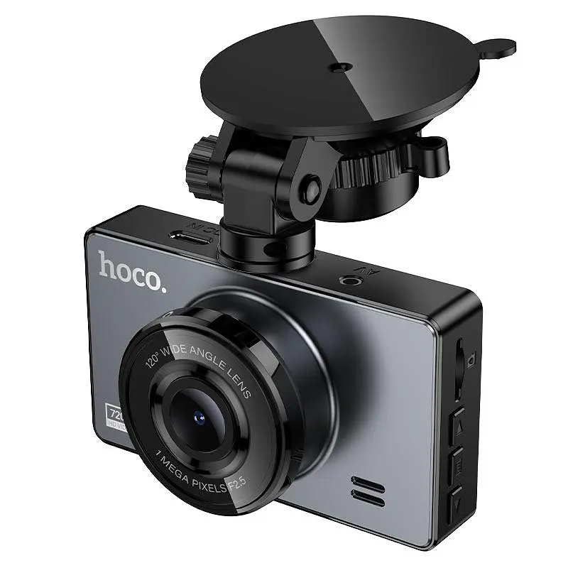 Відеореєстратор Hoco DV14 driving recorder 720P дисплей 3-дюйми сірий 6942007653961 - фото 5