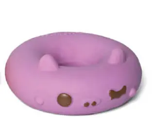 Іграшка для собак Croci Donuts пончик з пищалкою фіолетовий 10 см C6098135