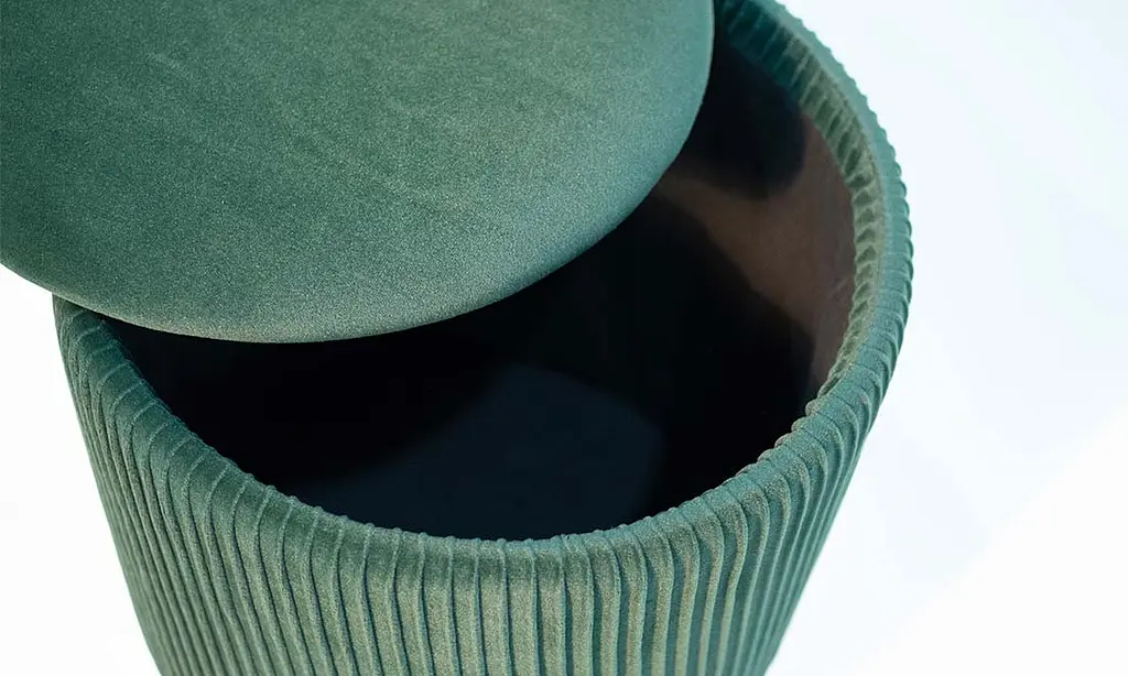 Пуф Prestol Томас зеленый 38 х 46 см - фото 4