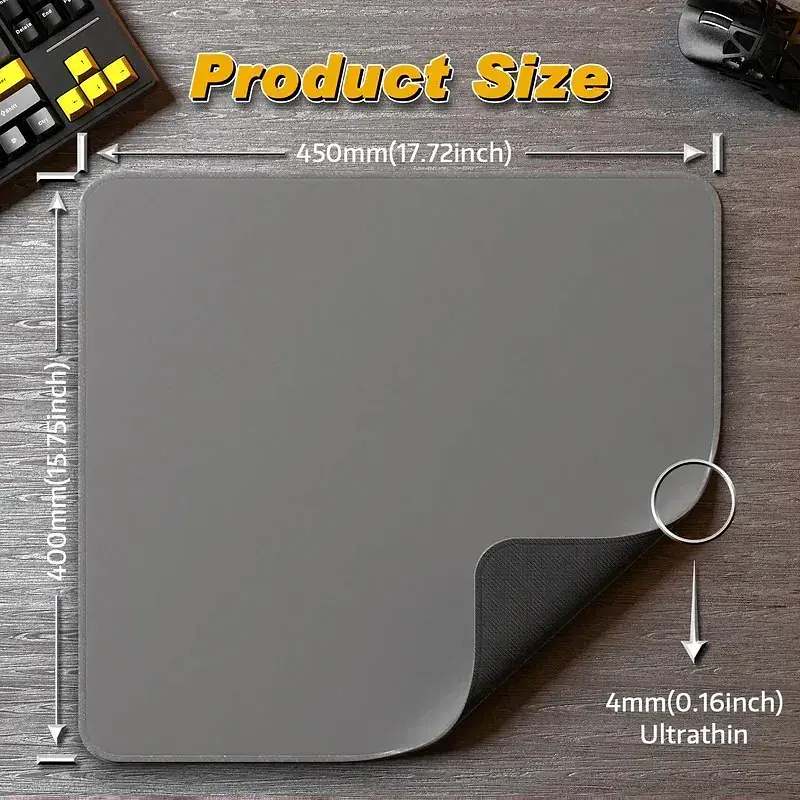 Игровой коврик Attack Shark CM02 / 40*45 см / Grey - фото 2