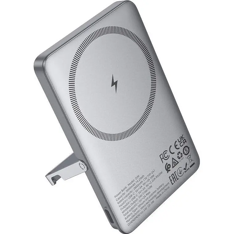 Внешний аккумулятор Hoco Q36 Sunlight MagSafe 5000mAh 20W Gray (644884) [161350] - фото 3